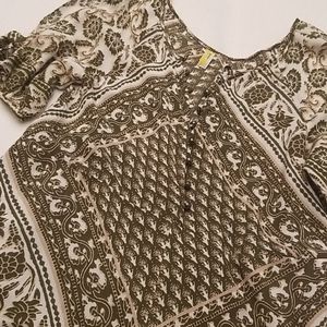 GIFTED Free People Cold Shoulder Button Up Romper XS